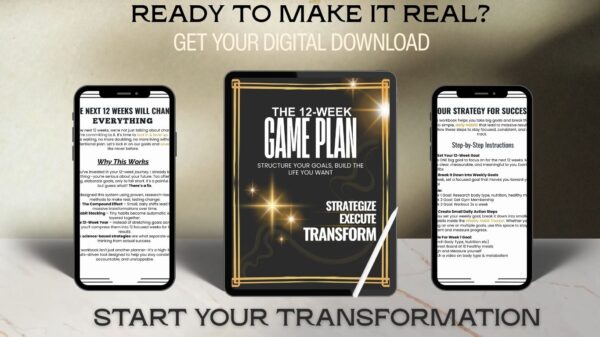 THE 12 WEEK GAME PLAN-- Digital Download - Image 2